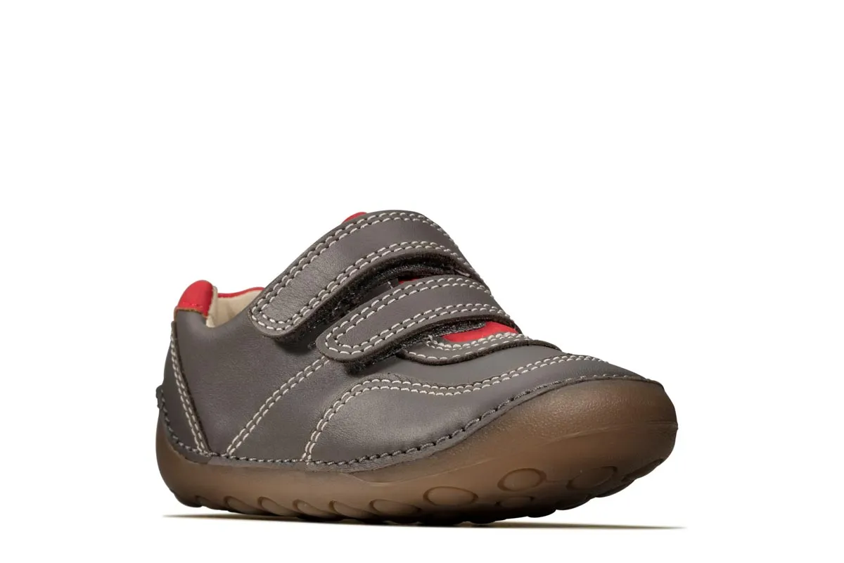 Clarks - Tiny Dusk T 261470047g - G Fit (grey Leather)