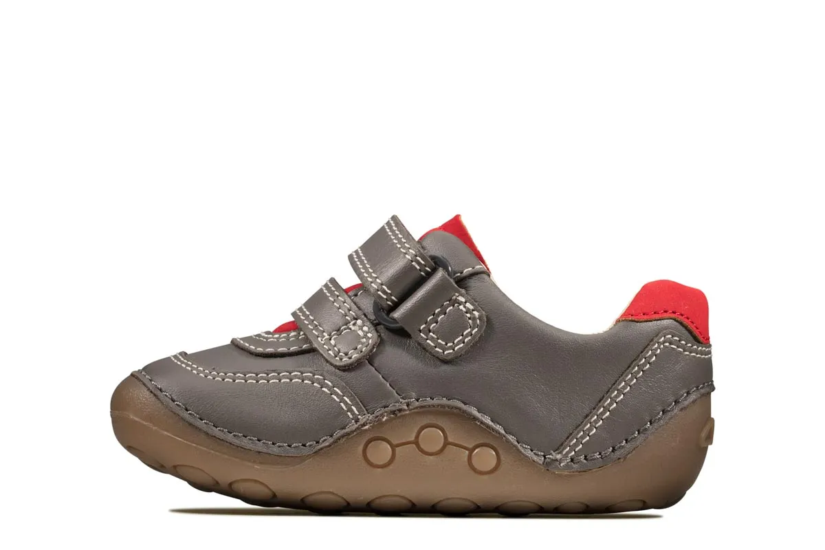 Clarks - Tiny Dusk T 261470047g - G Fit (grey Leather)