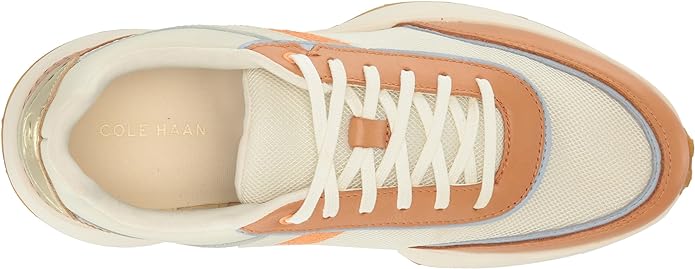 Cole Haan Grandpro Wellsley Runner Ivory/Nylon Natural Tan/Tangerine Sneakers