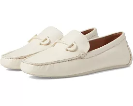 Cole Haan Tully Driver Egret Leather Slip On Squared Toe Classic Loafers