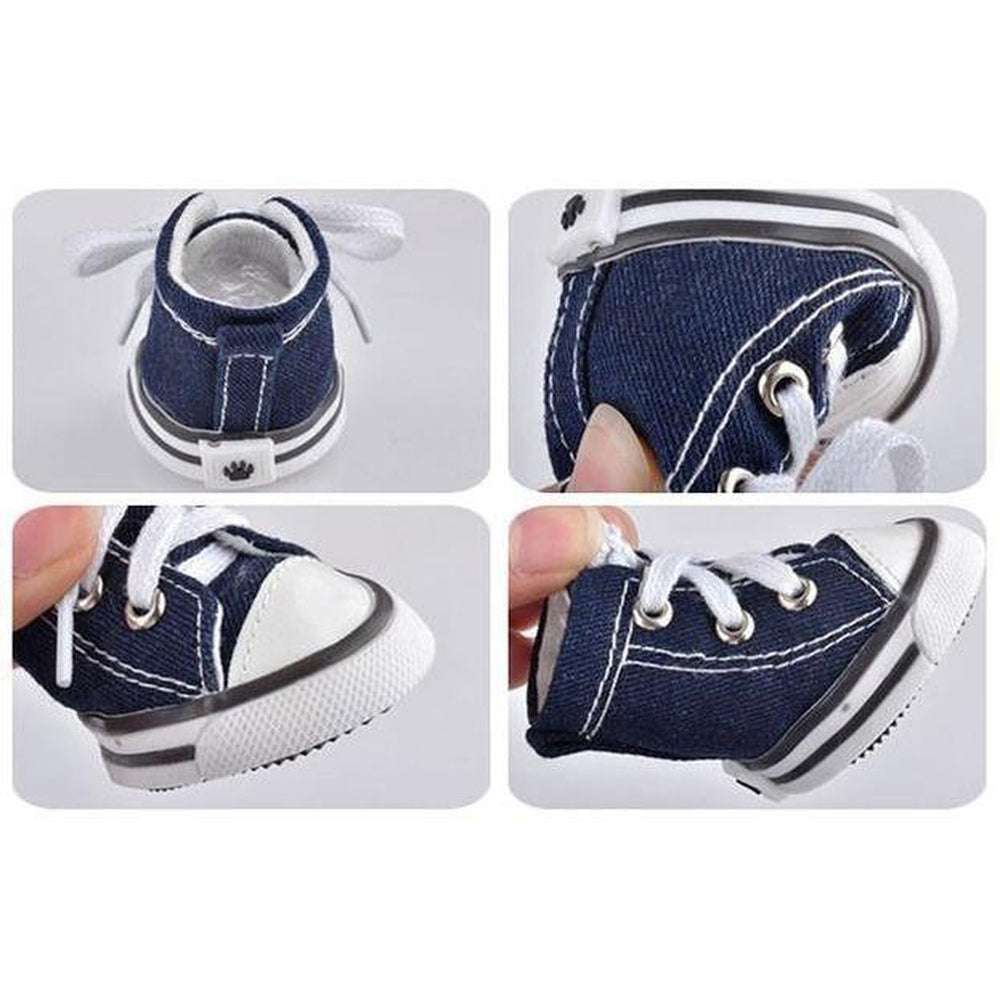 Converse Dog Shoes - Blue Denim