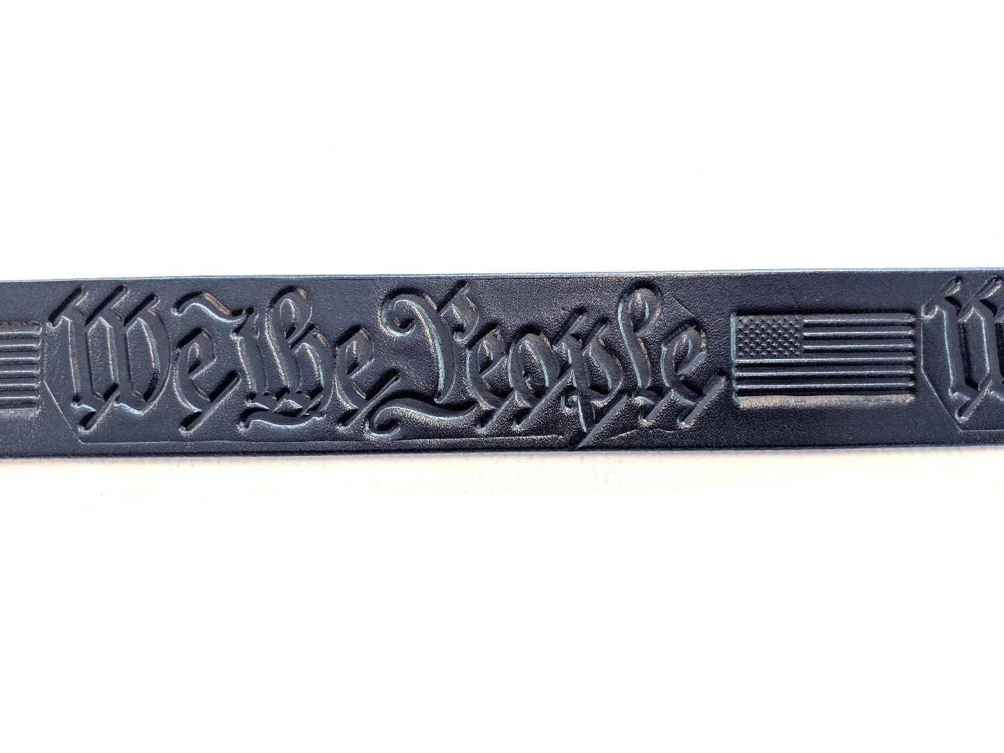 Custom Leather Belt - We The People