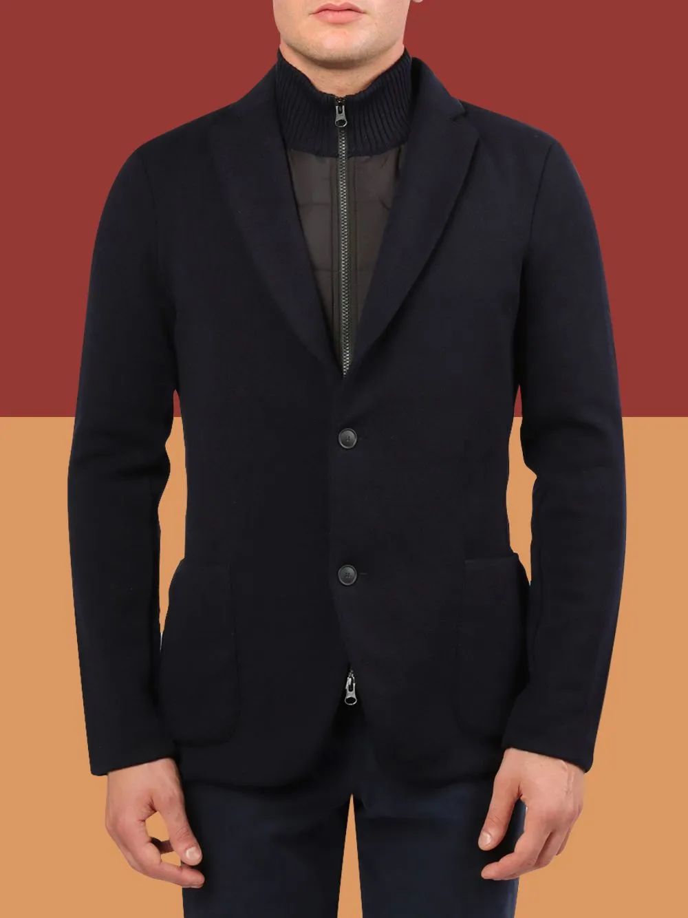 Davide Cenci Waterproof knitted blazer 