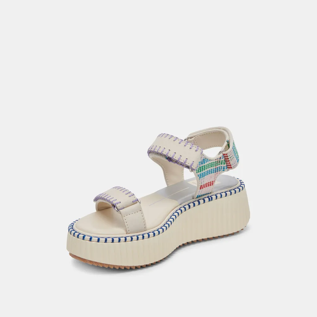 DEBRA SANDALS IVORY MULTI NUBUCK– Dolce Vita 6940005433410