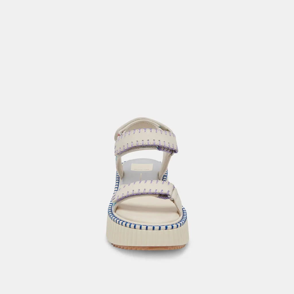 DEBRA SANDALS IVORY MULTI NUBUCK– Dolce Vita 6940005433410