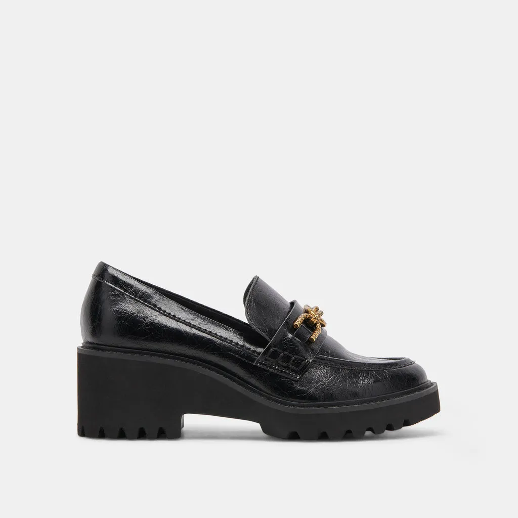 HARLEN LOAFER MIDNIGHT CRINKLE PATENT– Dolce Vita 6908076359746