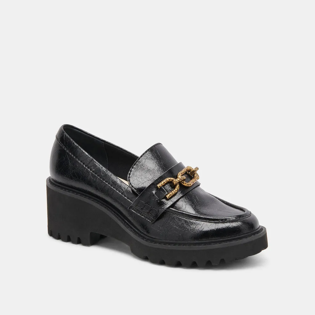 HARLEN LOAFER MIDNIGHT CRINKLE PATENT– Dolce Vita 6908076359746