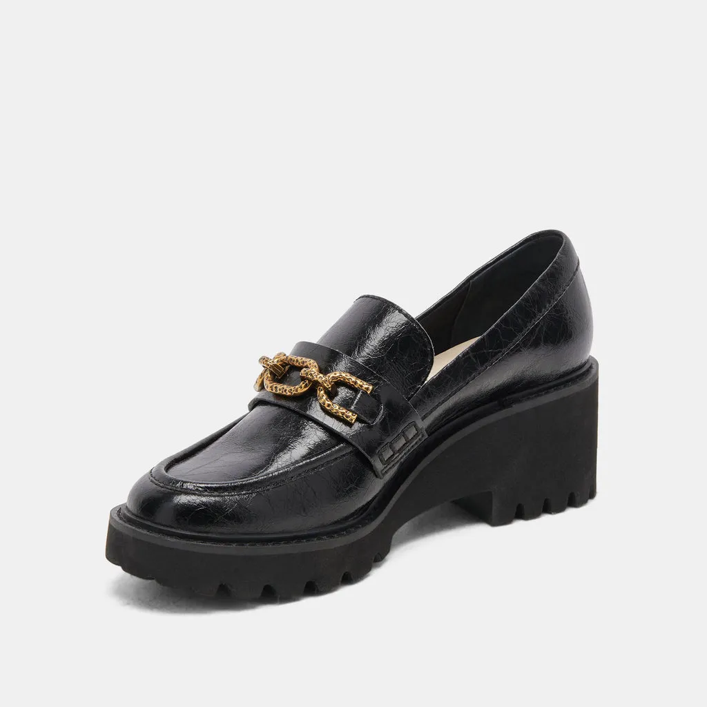 HARLEN LOAFER MIDNIGHT CRINKLE PATENT– Dolce Vita 6908076359746