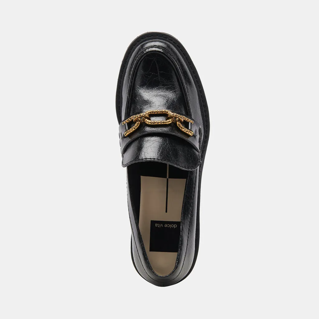 HARLEN LOAFER MIDNIGHT CRINKLE PATENT– Dolce Vita 6908076359746