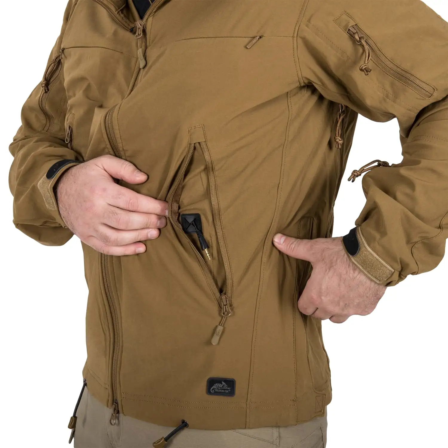 HELIKON-TEX COUGAR QSA + HID JACKET - BLACK