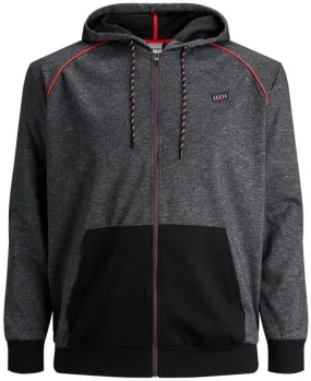 Jack & Jones Core Range Colts Zip Through Hoody - Black