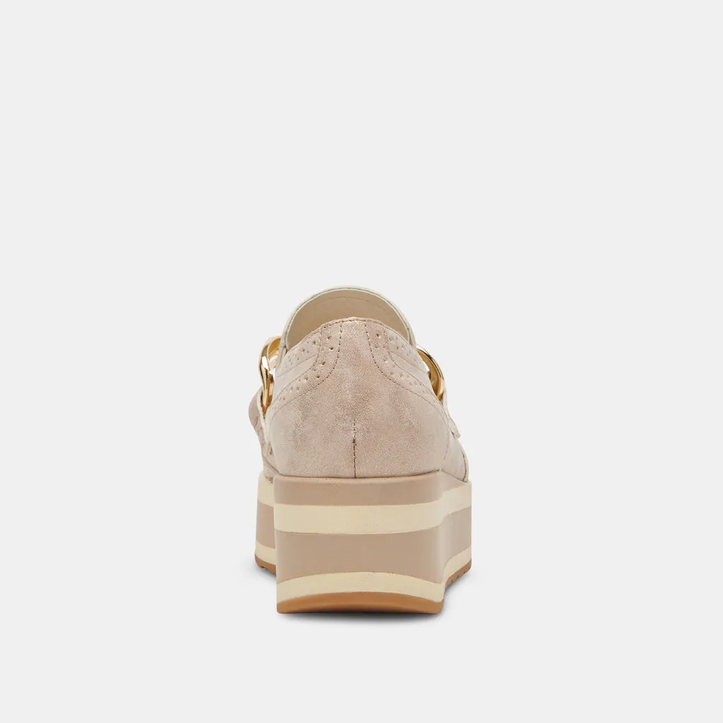 JHENEE SNEAKERS LIGHT GOLD NUBUCK– Dolce Vita 6940680126530