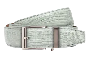 Lizard Light Grey, 40mm Strap, Dress Belt