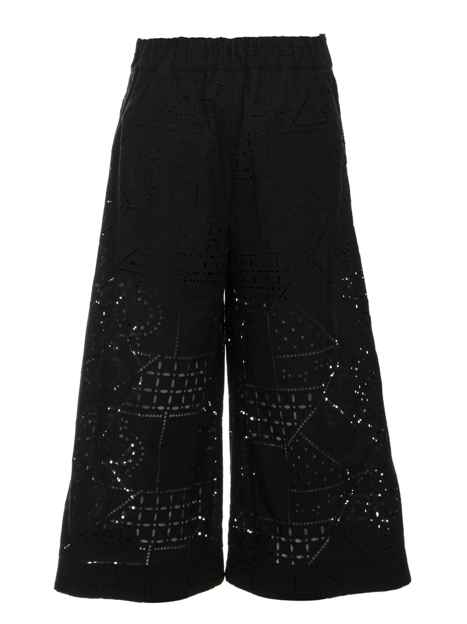 MSGM Embroidered Wide Leg Culottes