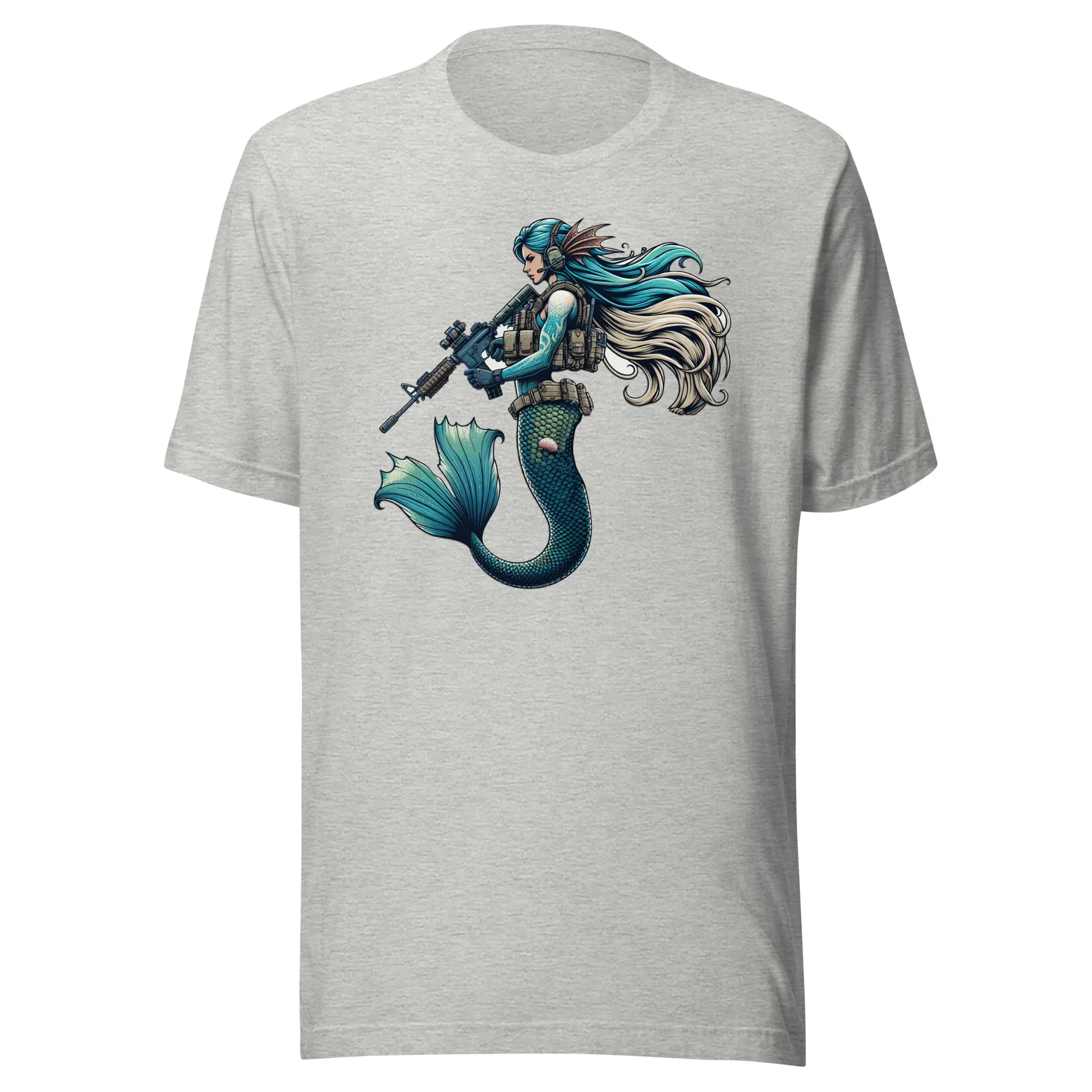 Ocean Warrior: The Tactical Mermaid - Unisex t-shirt