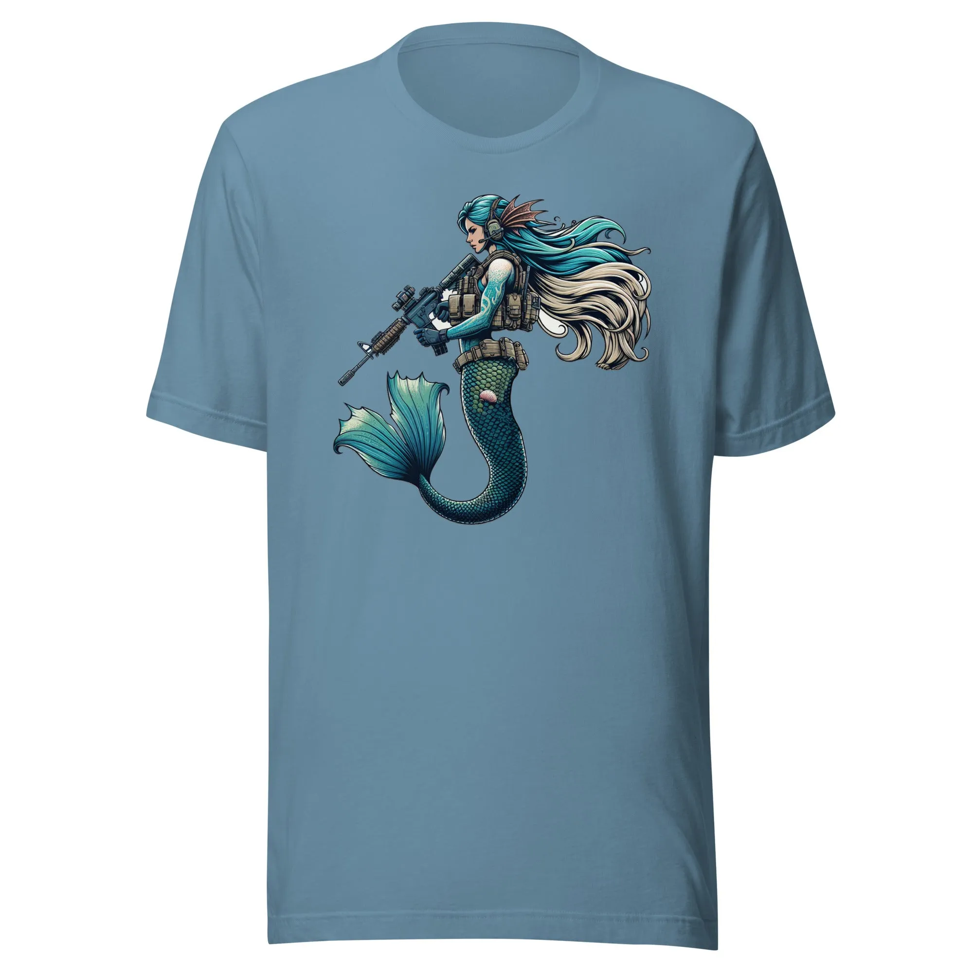 Ocean Warrior: The Tactical Mermaid - Unisex t-shirt