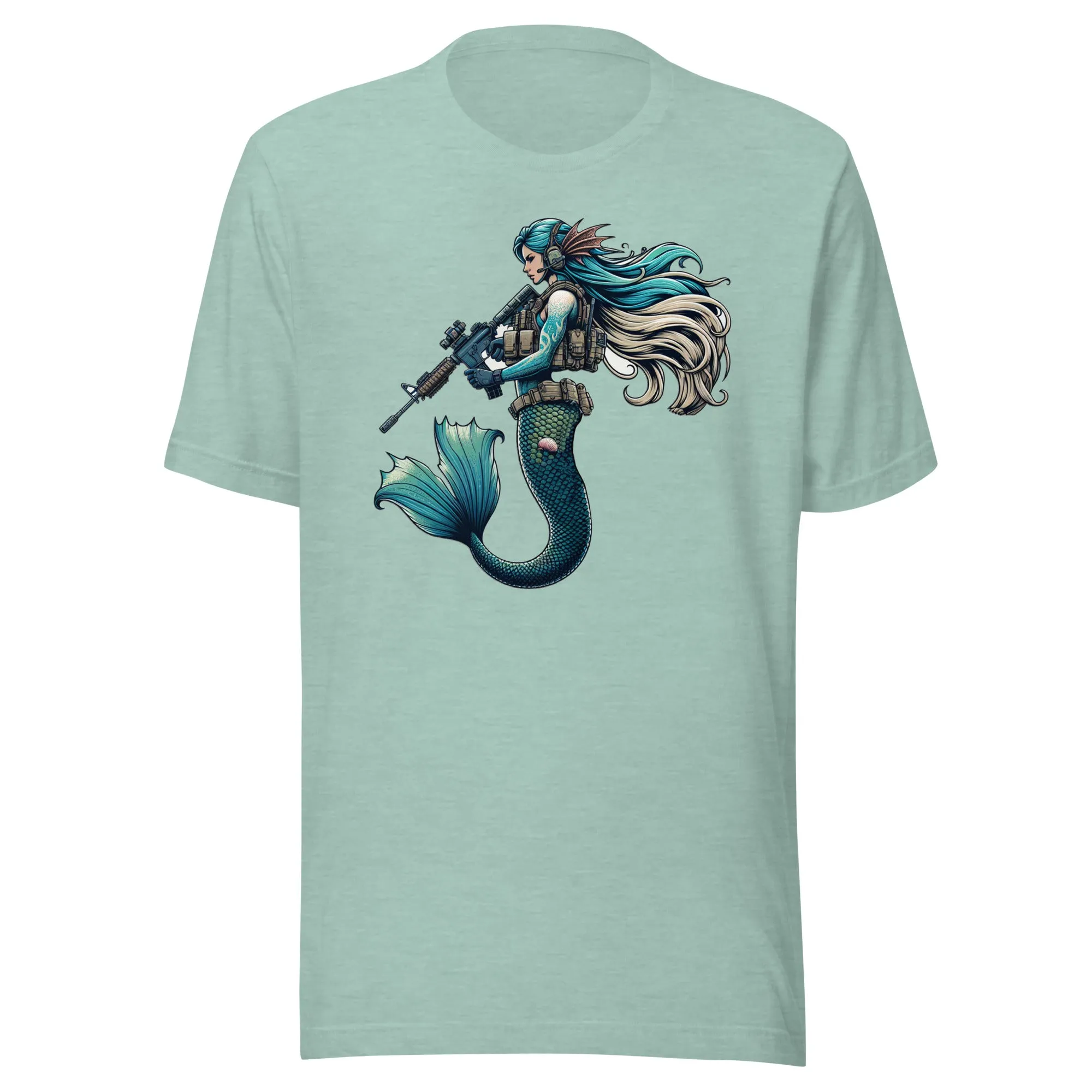 Ocean Warrior: The Tactical Mermaid - Unisex t-shirt