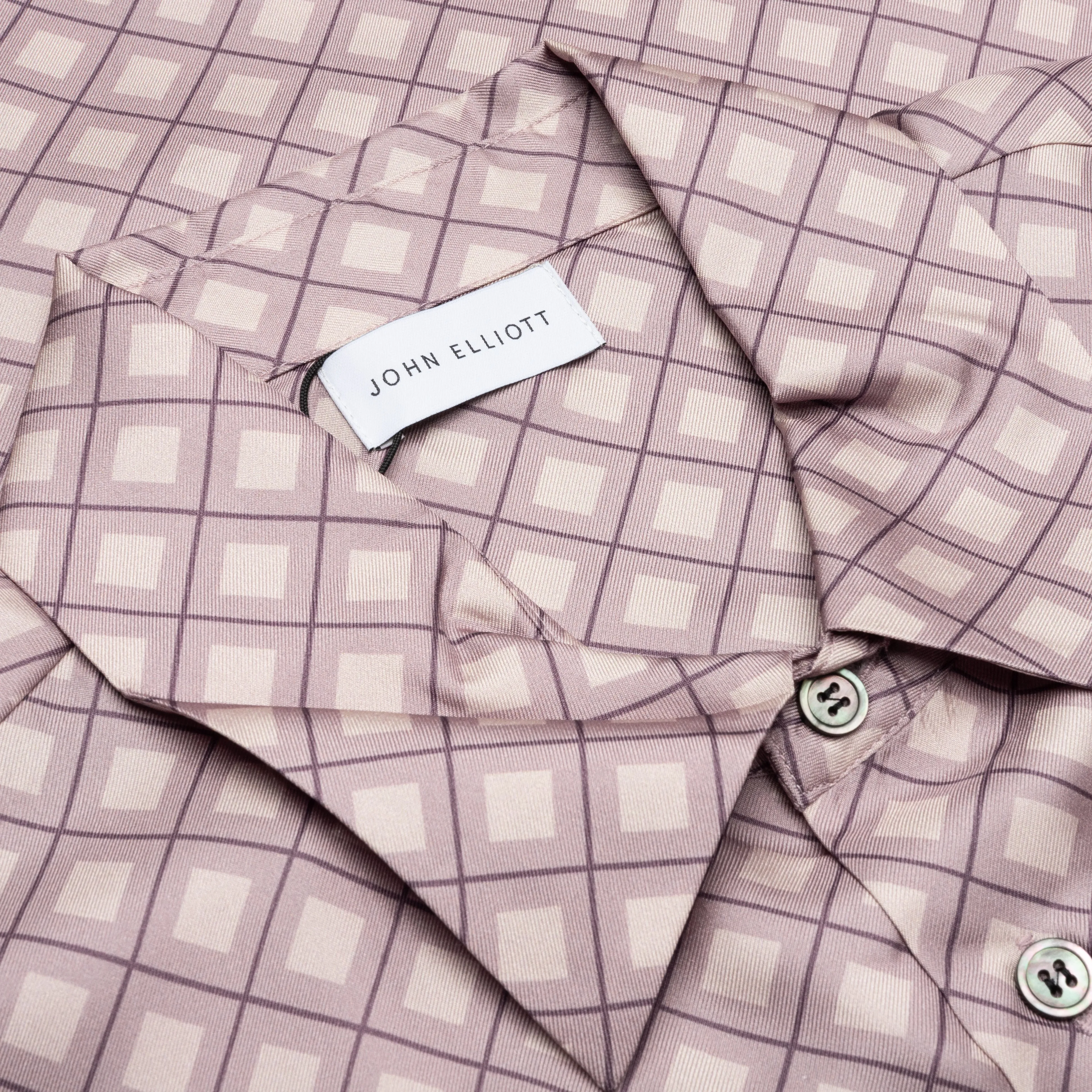 Silk S/S Button Up - Haze Tile