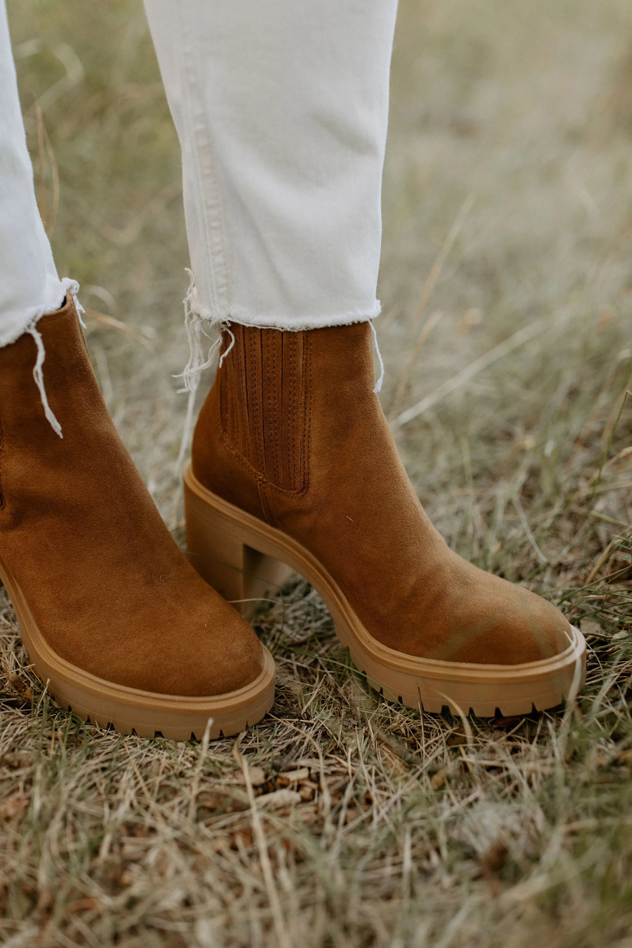 The Caster H20 Booties by Dolce Vita - Camel Suede