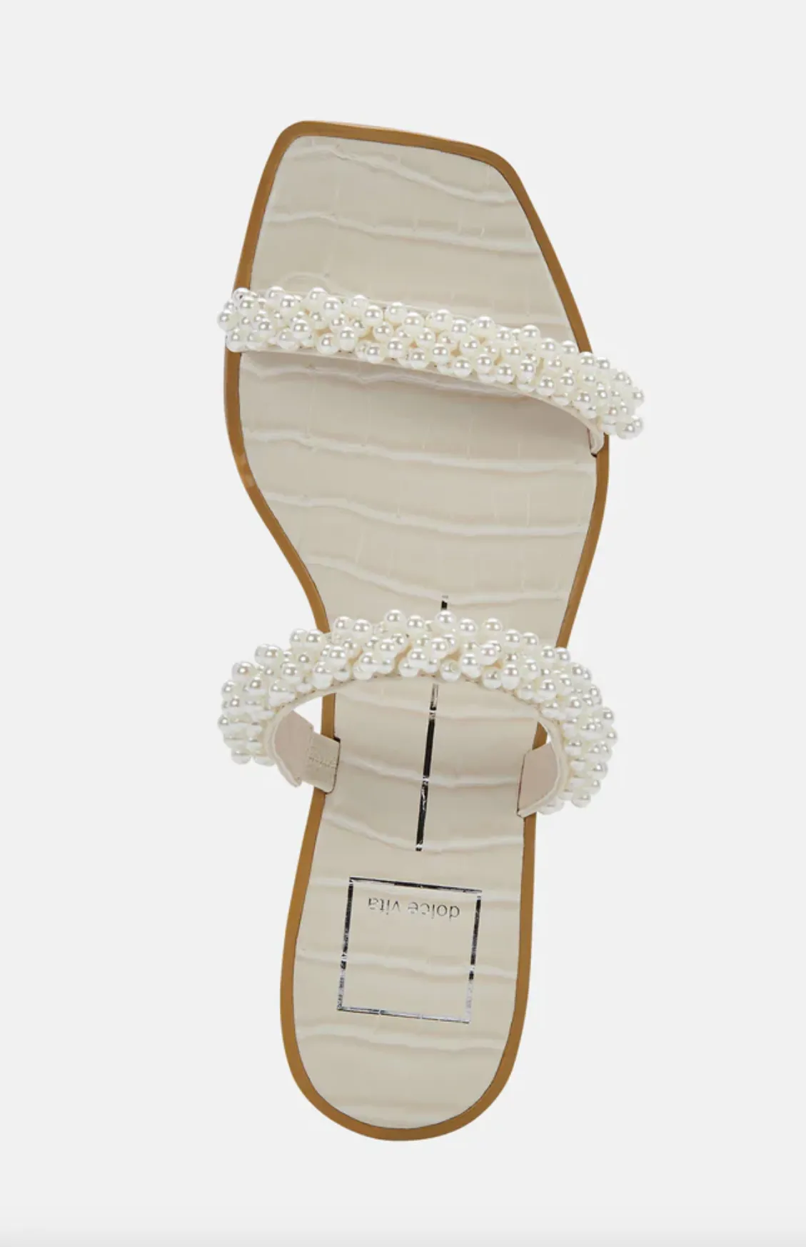 The Ivee Pearl Sandal by Dolce Vita - Vanilla Pearl