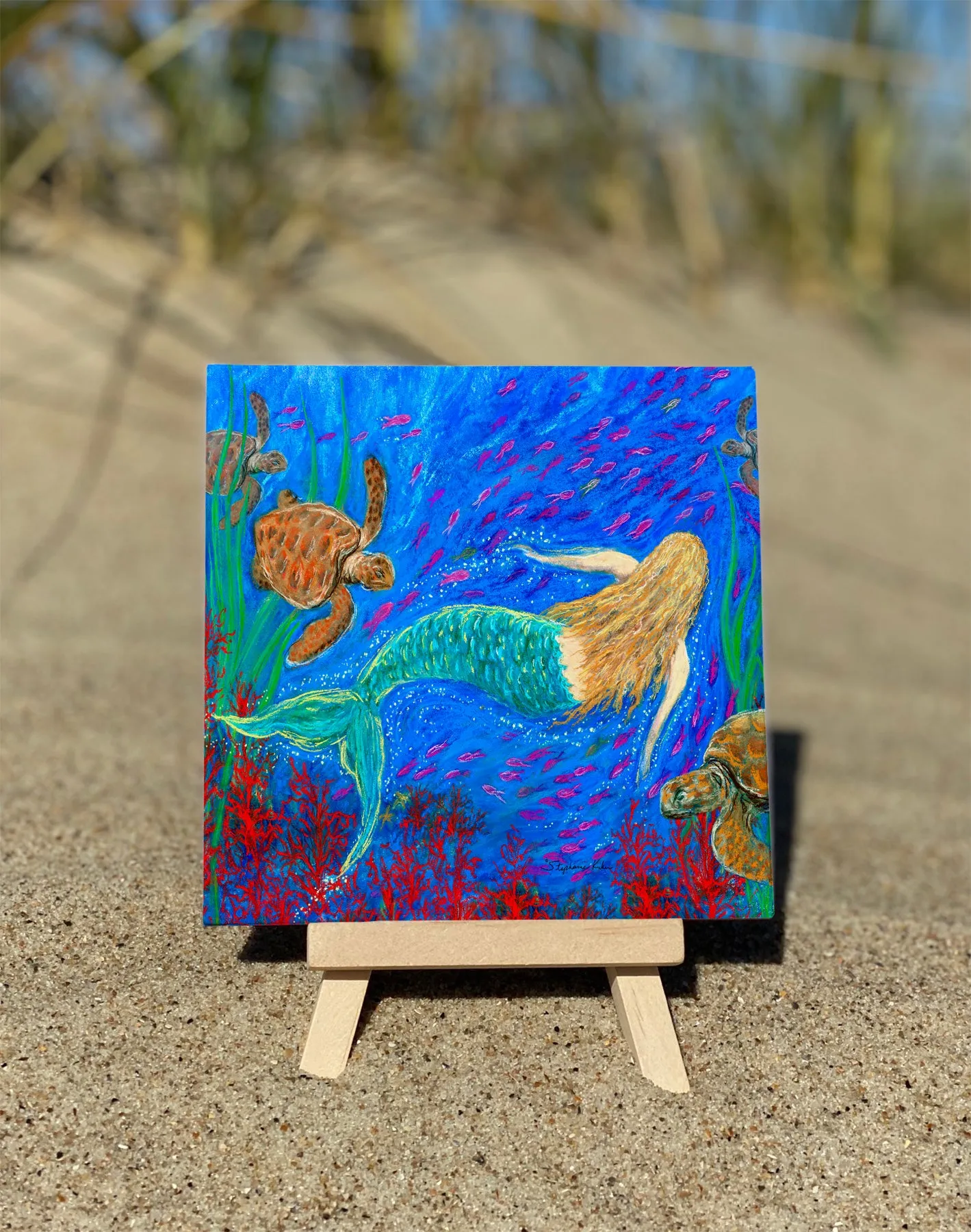 The Mermaid Dance Ceramic Tile