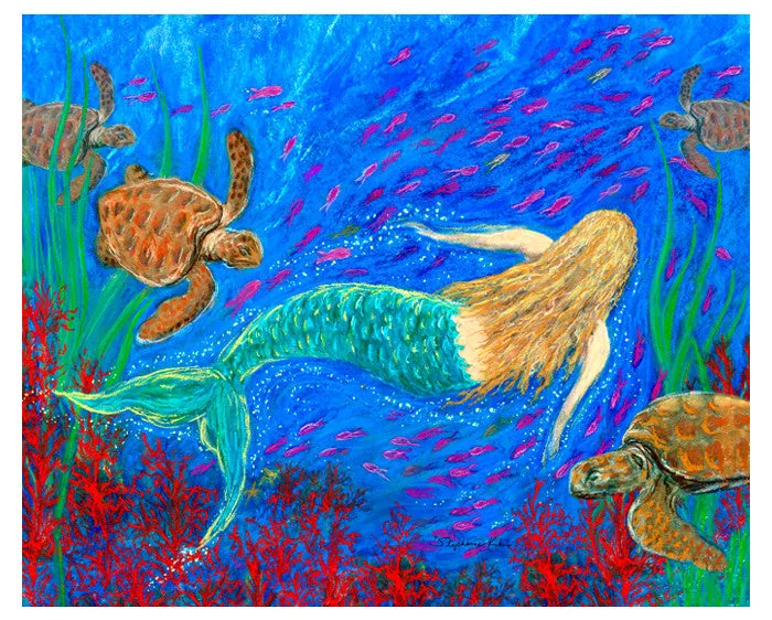 The Mermaid Dance Print