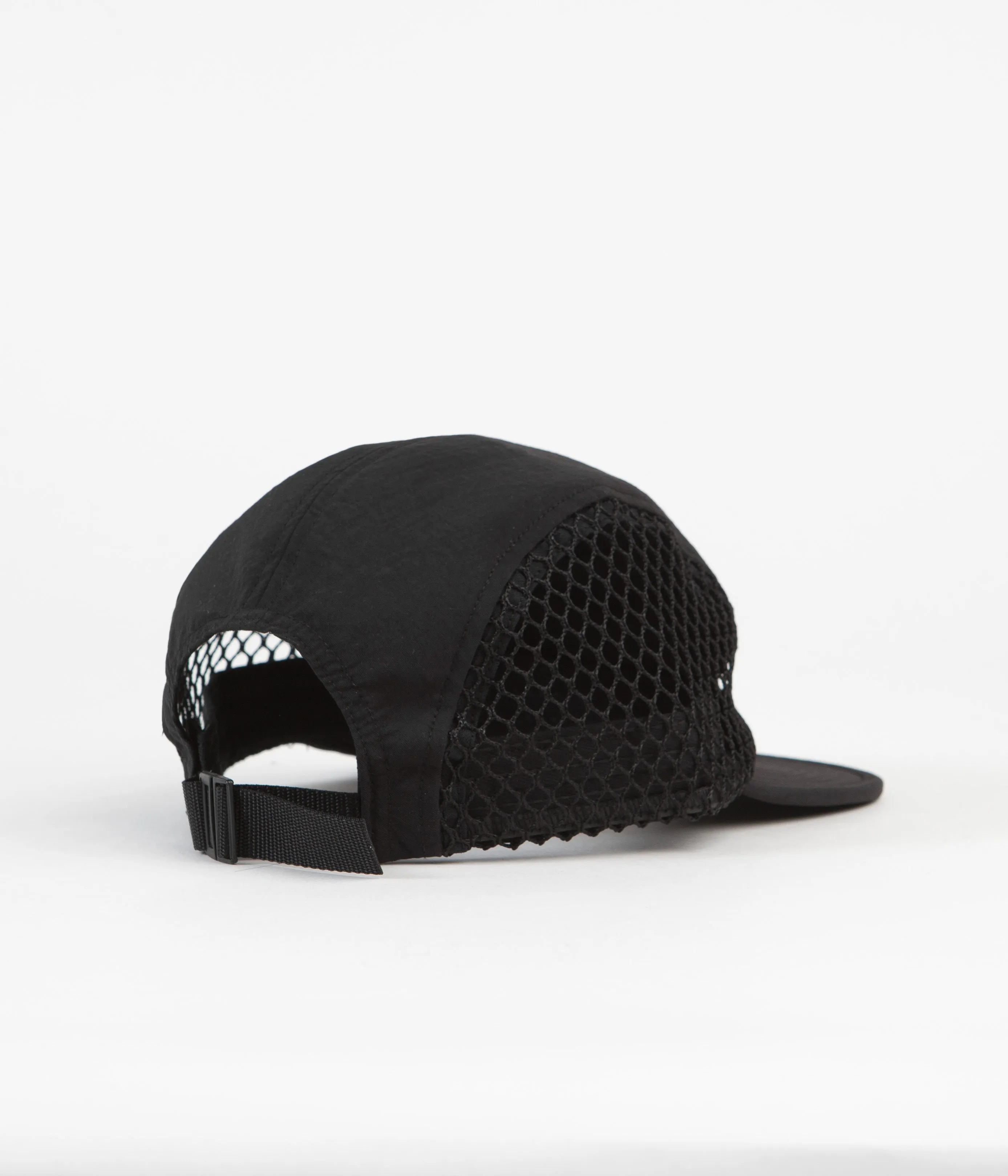 The Quiet Life Jumbo Mesh 5 Panel Camper Cap - Black / White