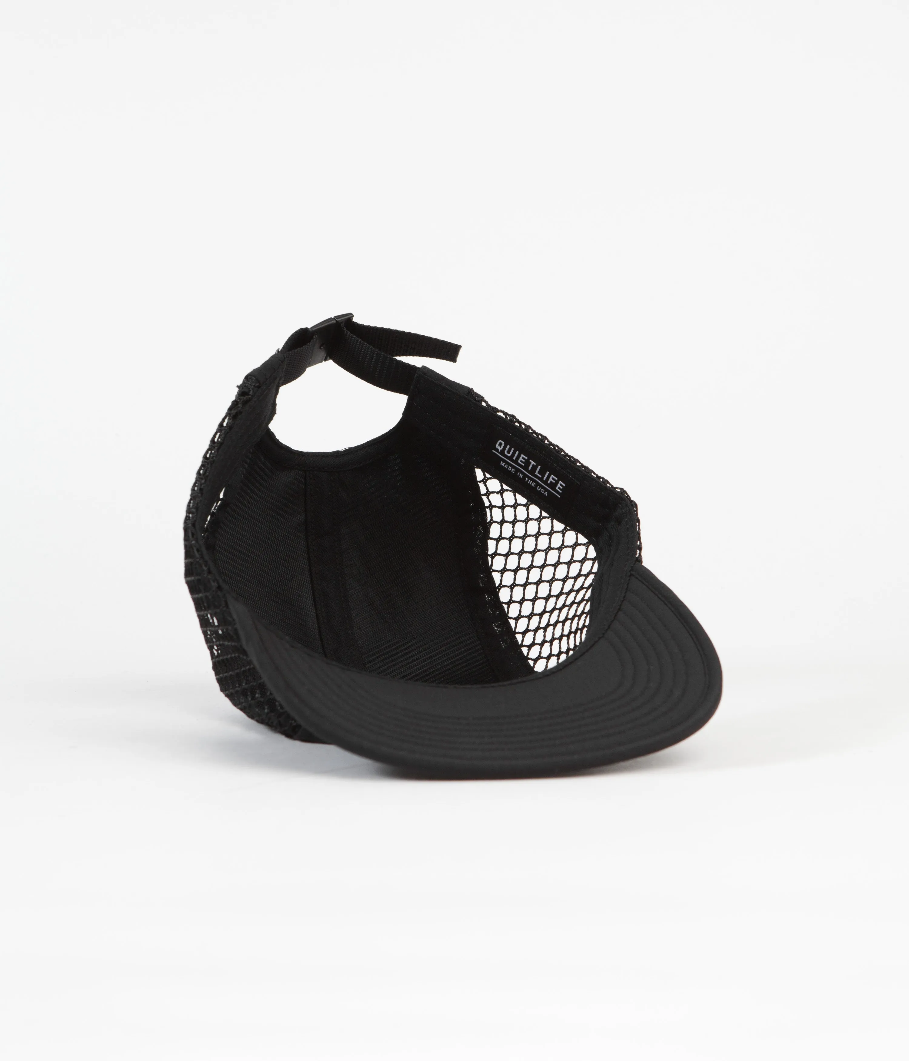 The Quiet Life Jumbo Mesh 5 Panel Camper Cap - Black / White