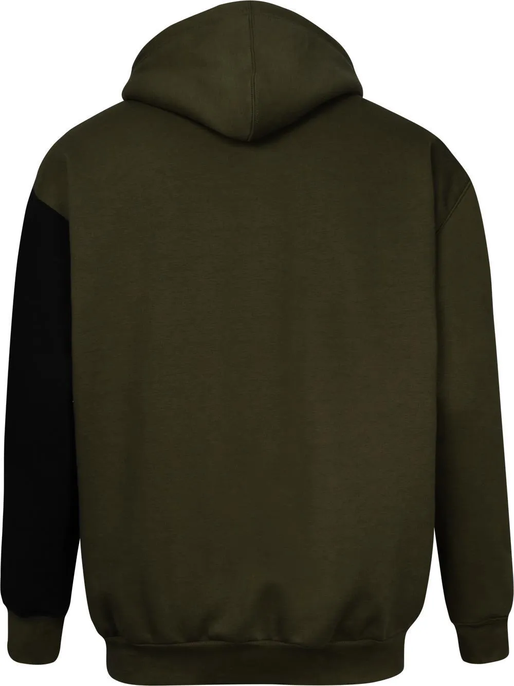 Uptheir Earth Cut & Sew Zip Hoody - Khaki Black