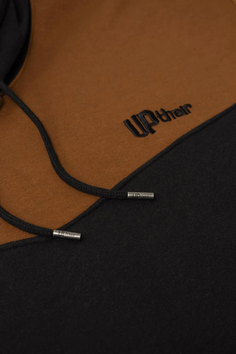 Uptheir Lincoln Cut and Sew Hoody - Black