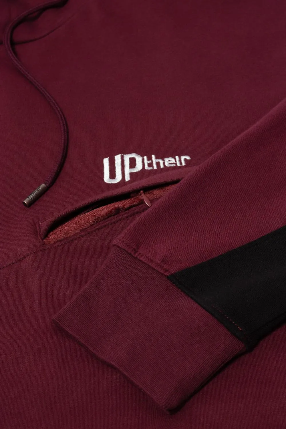 Uptheir Ridge Two Piece Sleeve Hoody - Burgundy