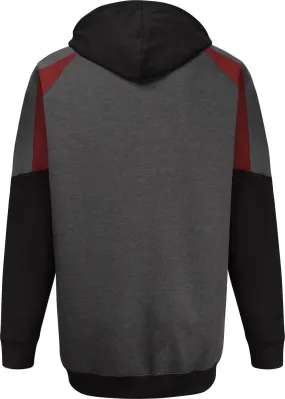 Uptheir Trooper Raglan Sleeve Hoody - Burgundy Charcoal