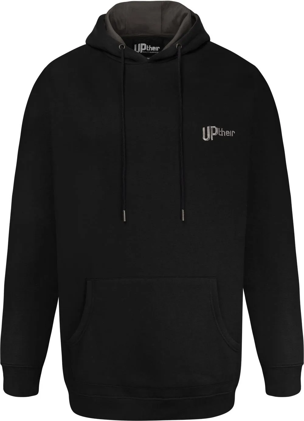 Uptheir Ville Contrast Hood Lining Hoody - Black