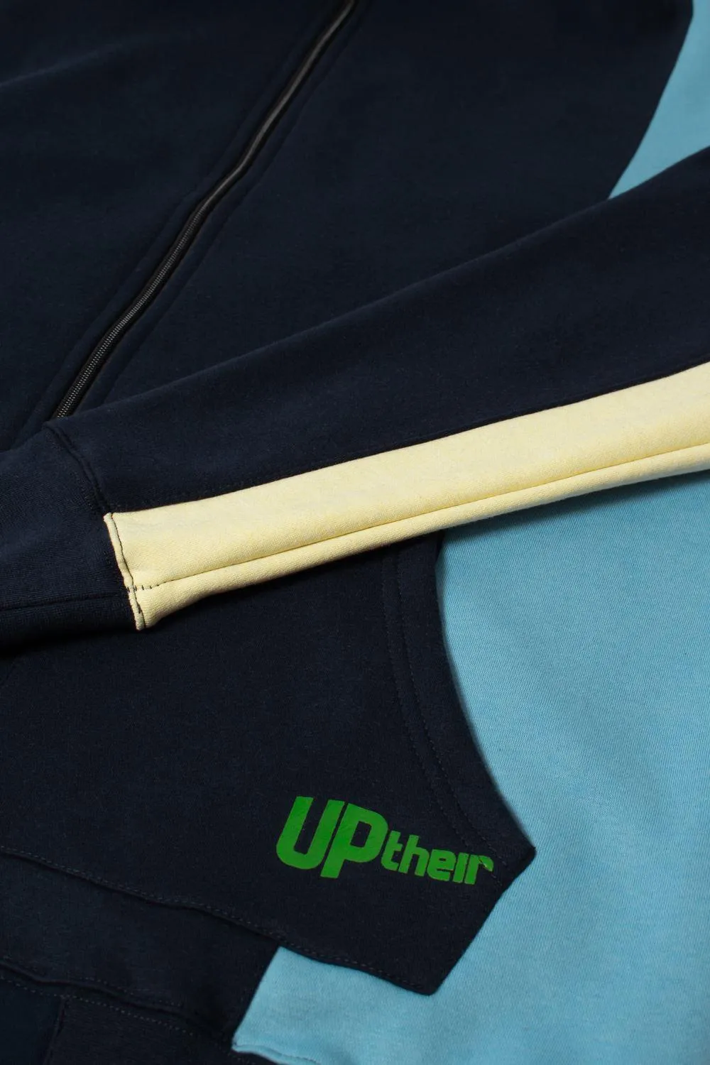 Uptheir Vulcan Stylish Zip Hoody - Navy Sky