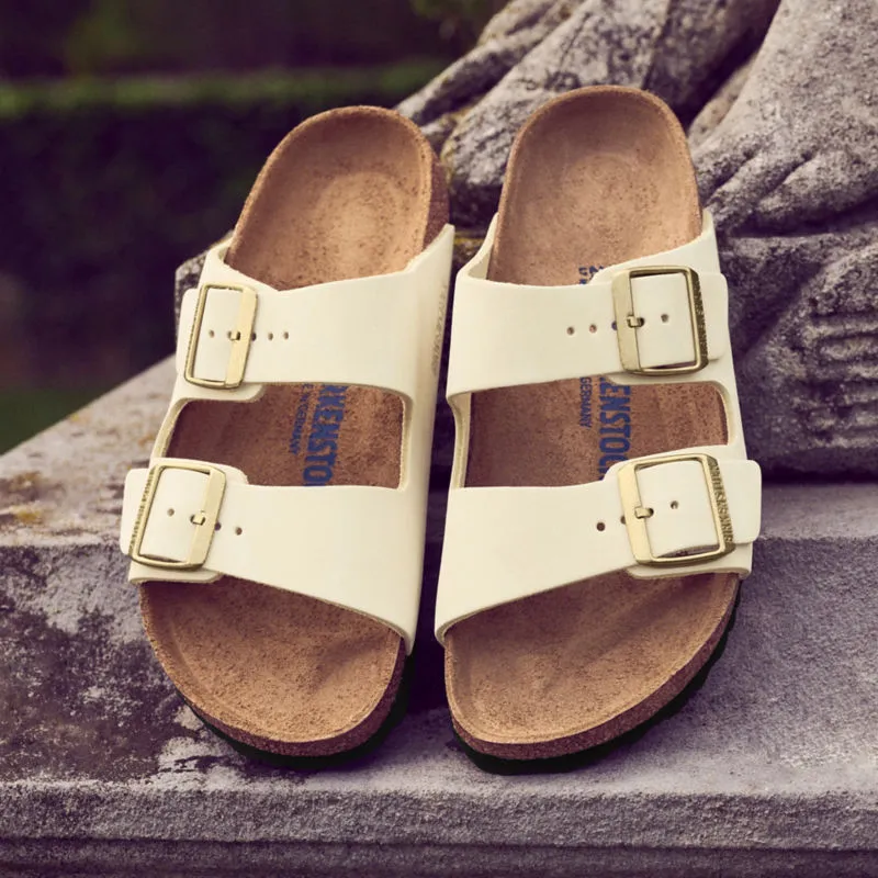 Women’s Birkenstock® Arizona Soft Footbed Ecru Nubuck