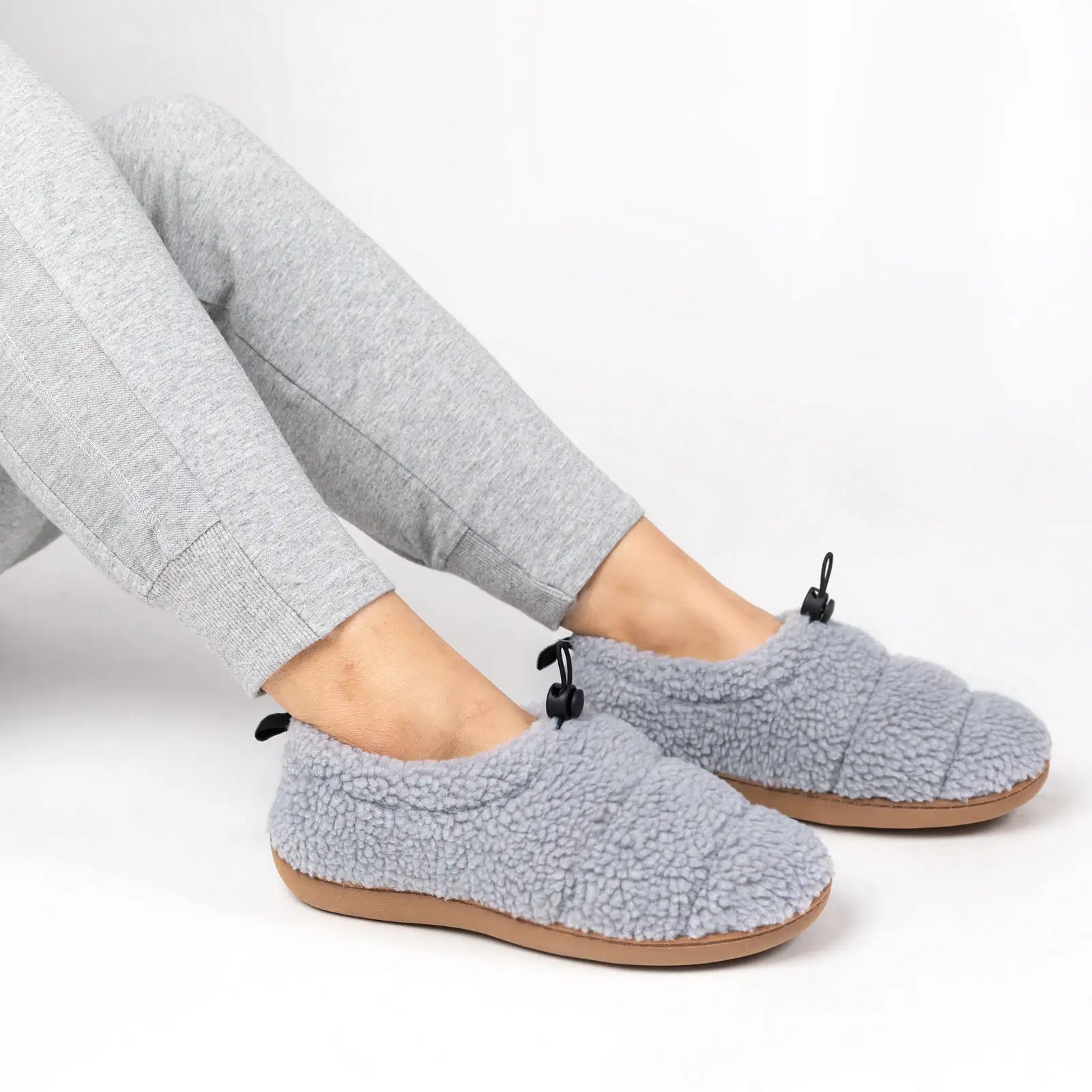 Women's Camper Moc Slipper with Adjustable Drawstring