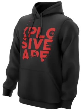 Xplosive Ape Distort Print Hoody - Black